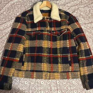 LEVIS PLAID WOOL TRUCKER JACKET